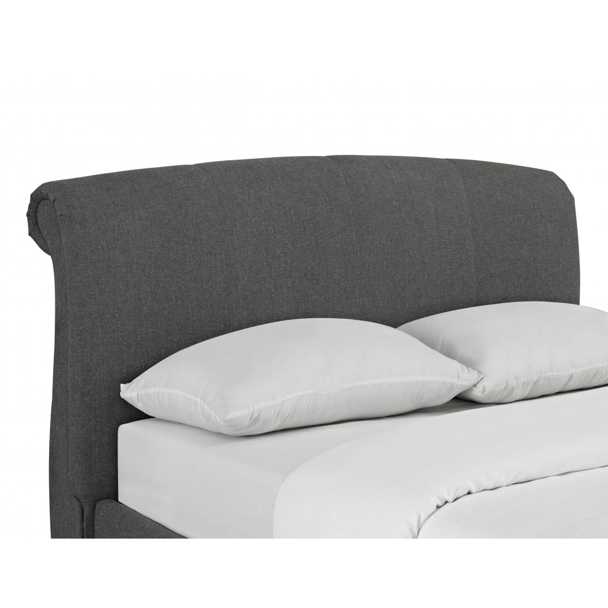 Arabella Linen Fabric Bed Grey - Image 5