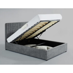 Livingstone Storage Fabric Bed Grey