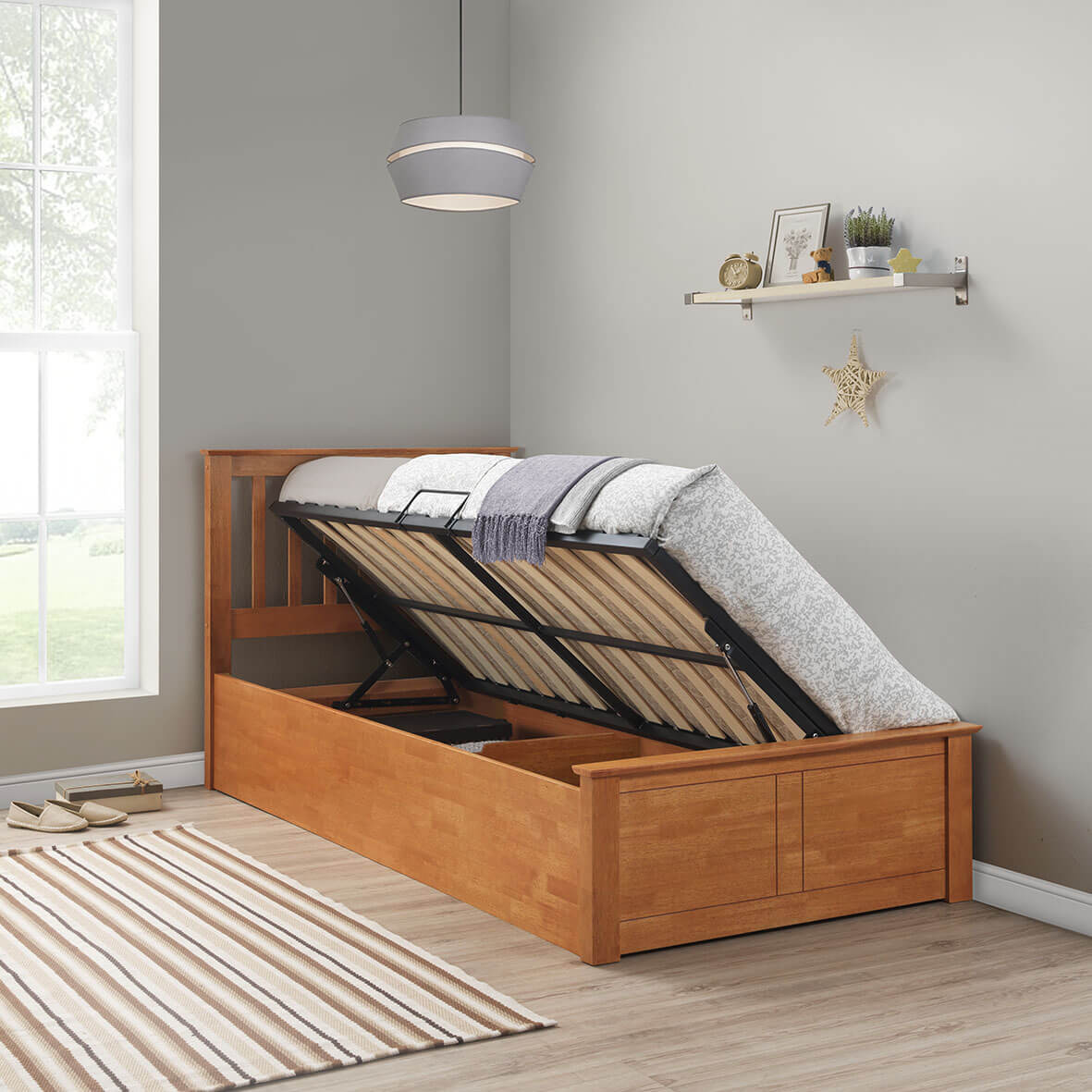 Francis Wooden Ottoman Bed - Image 9