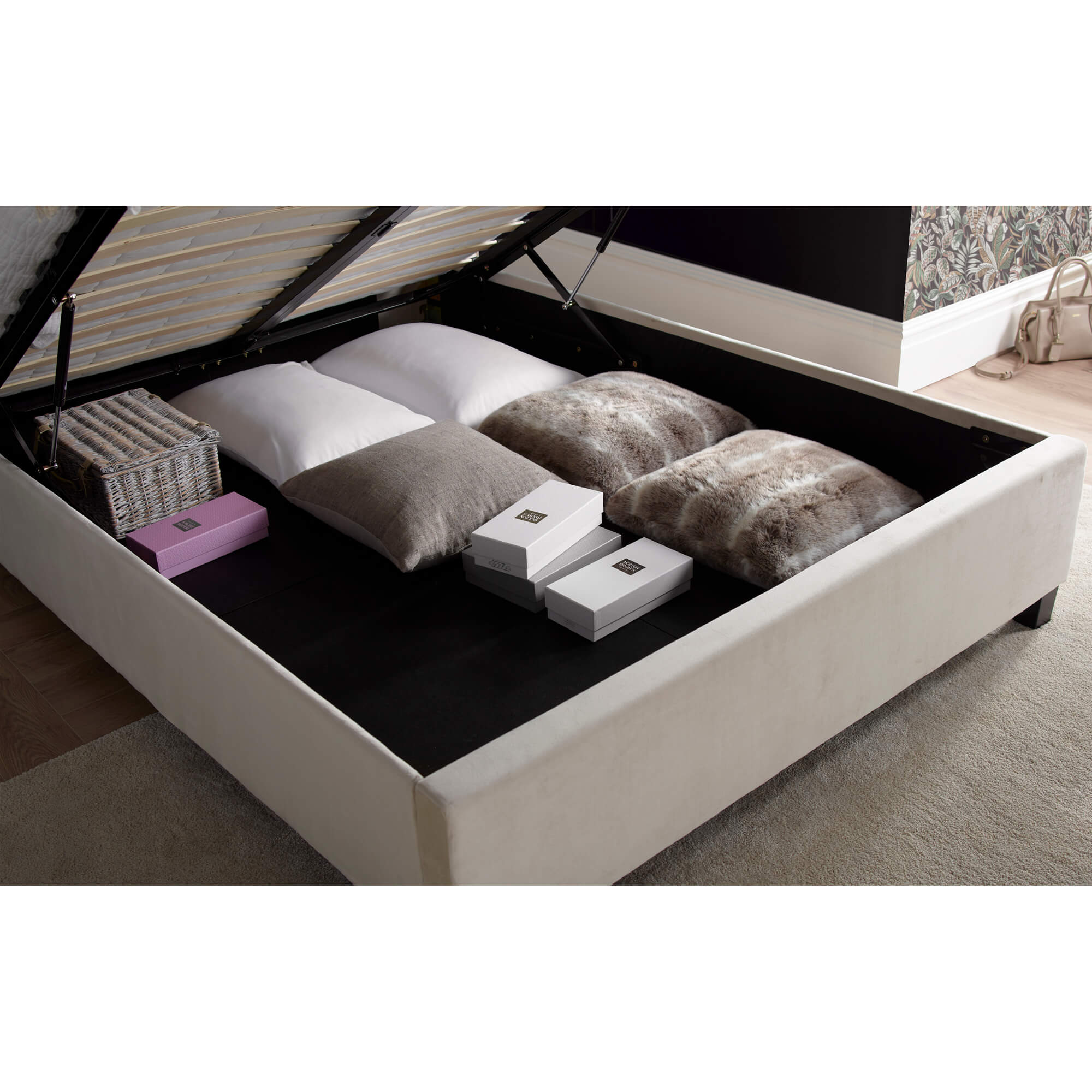 Aurora Velvet Ottoman Bed - Image 10