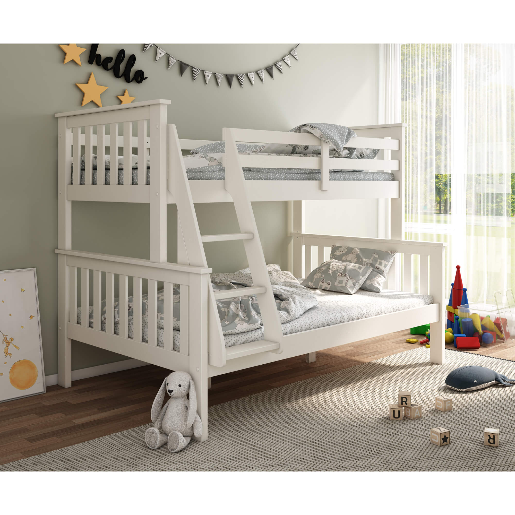 Carra White Triple Sleeper