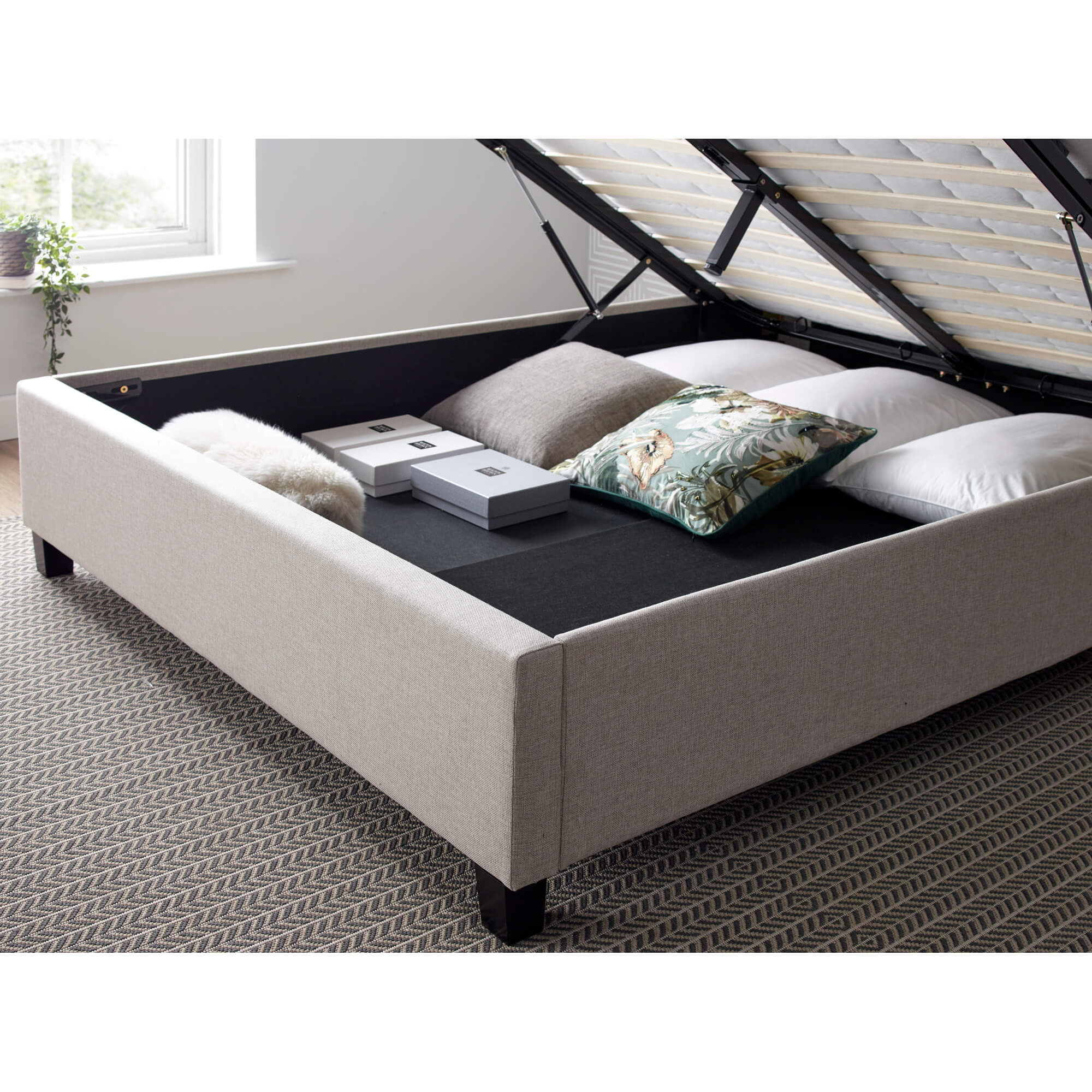 Brandon Fabric Ottoman Bed - Image 7