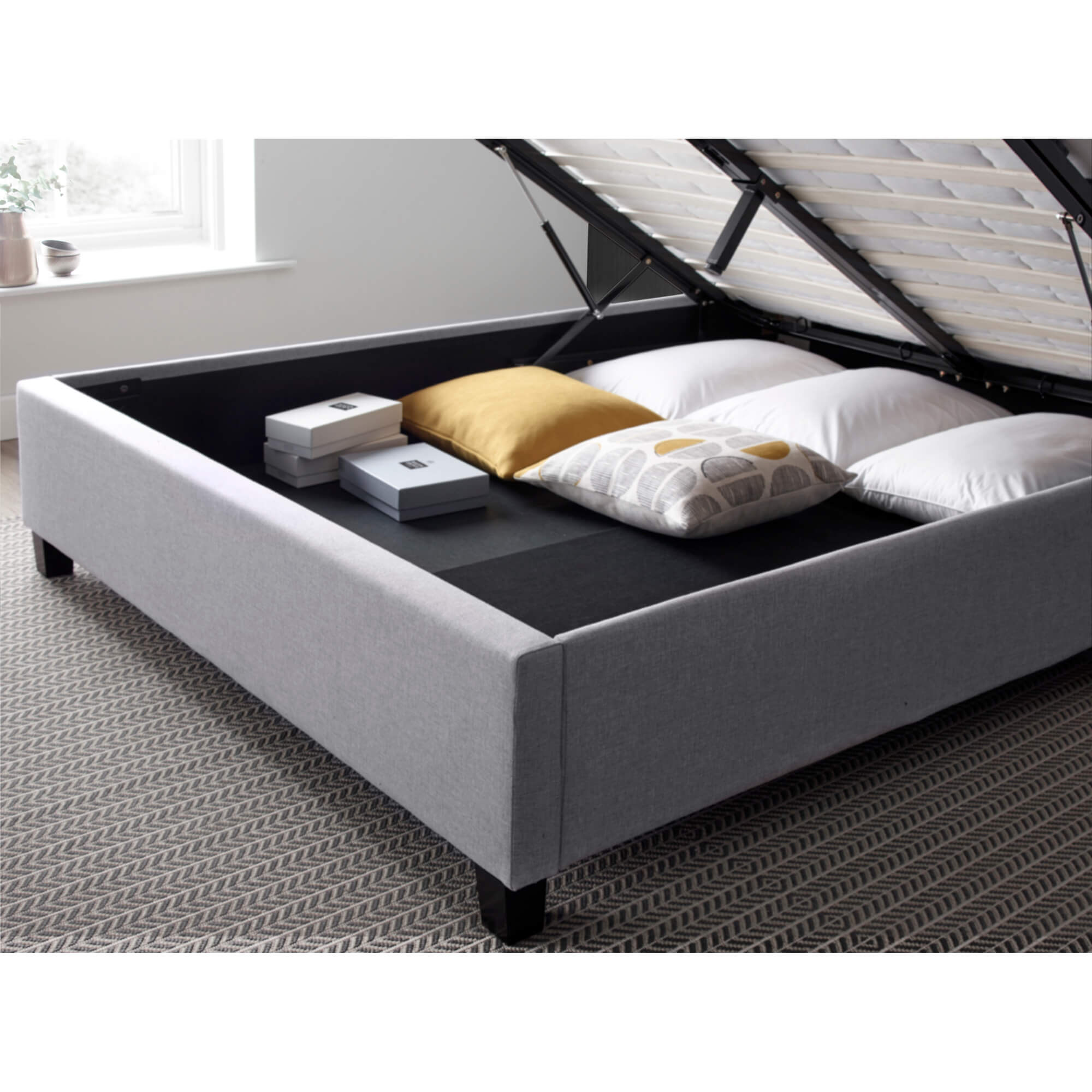 Brandon Fabric Ottoman Bed - Image 4