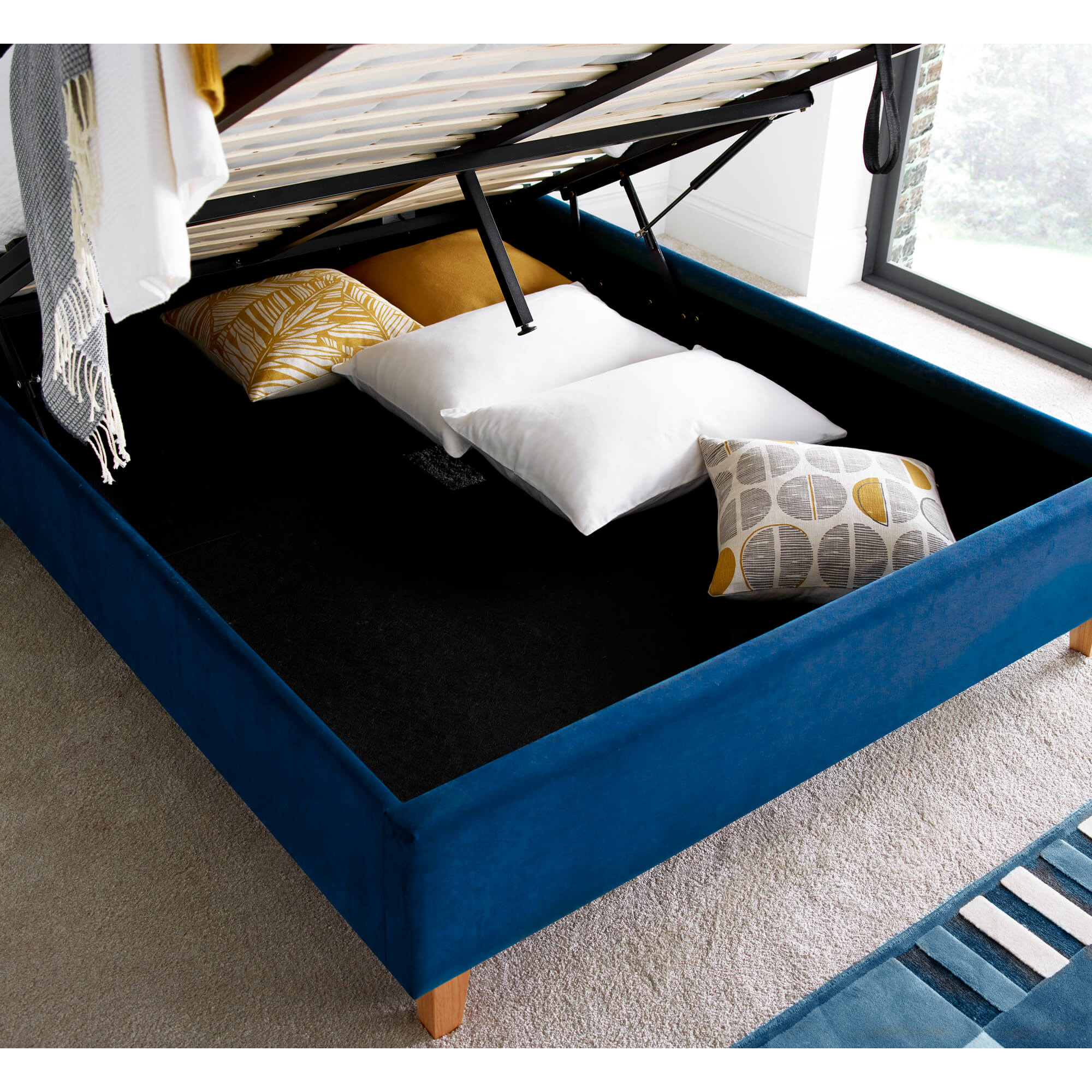 Kingham Velvet Ottoman Bed - Image 5