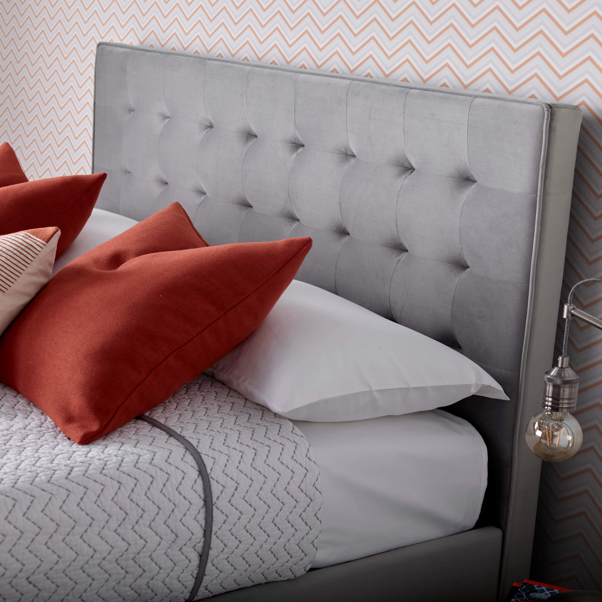 Kingham Velvet Ottoman Bed - Image 13