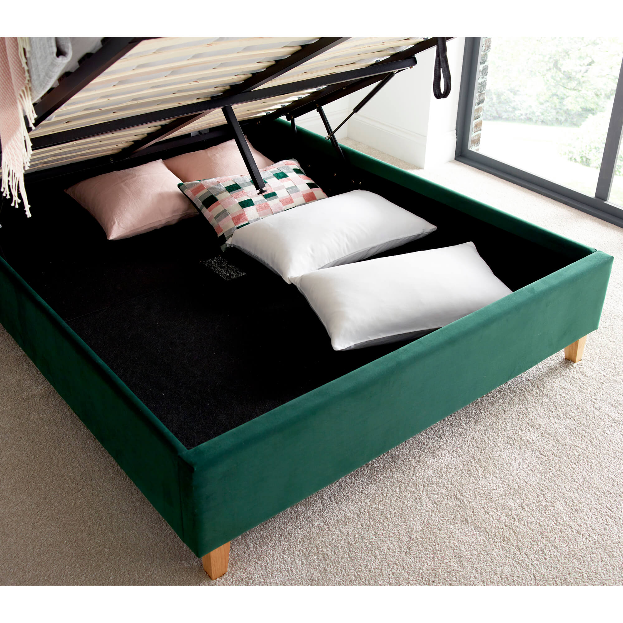 Kingham Velvet Ottoman Bed - Image 10