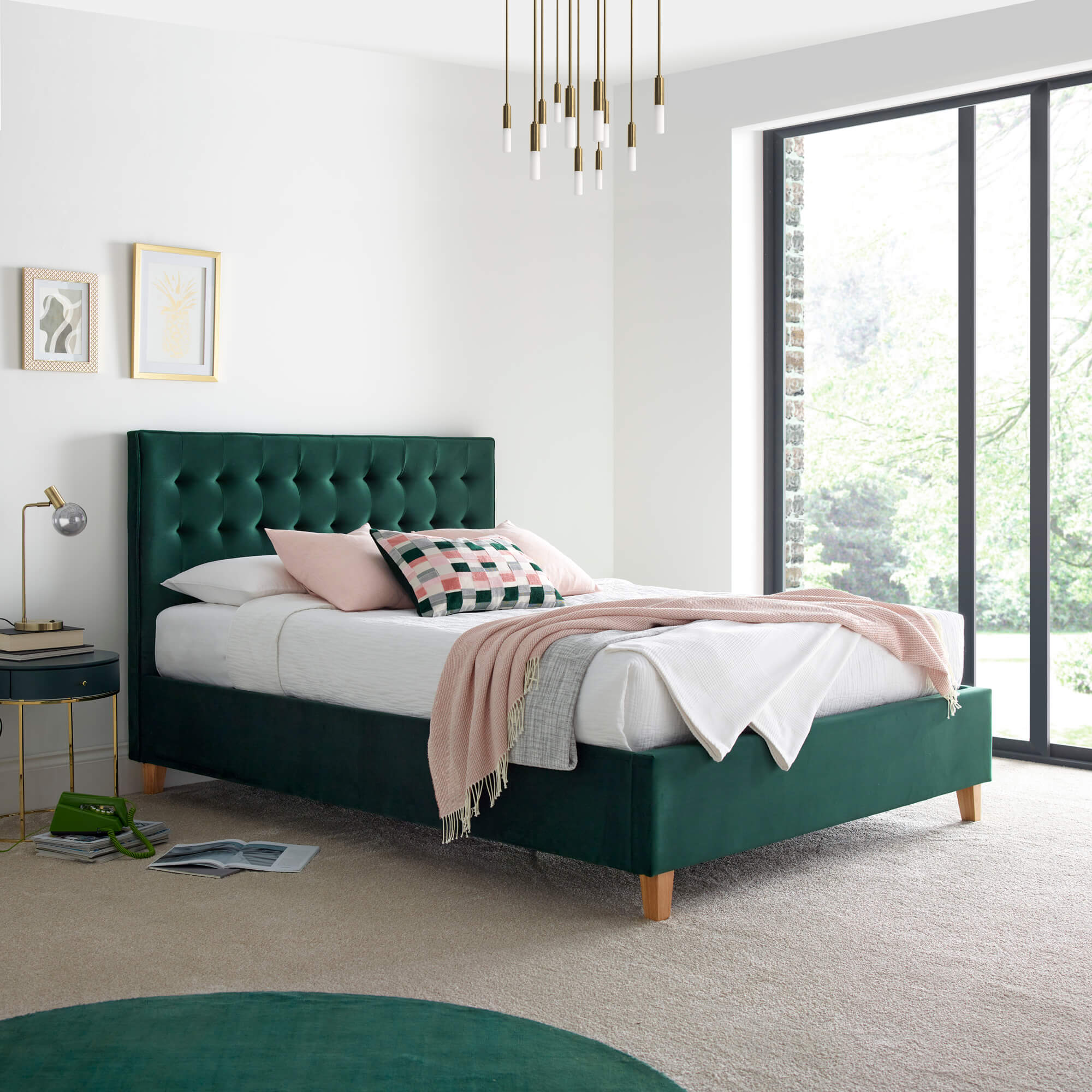 Kingham Velvet Ottoman Bed - Image 7