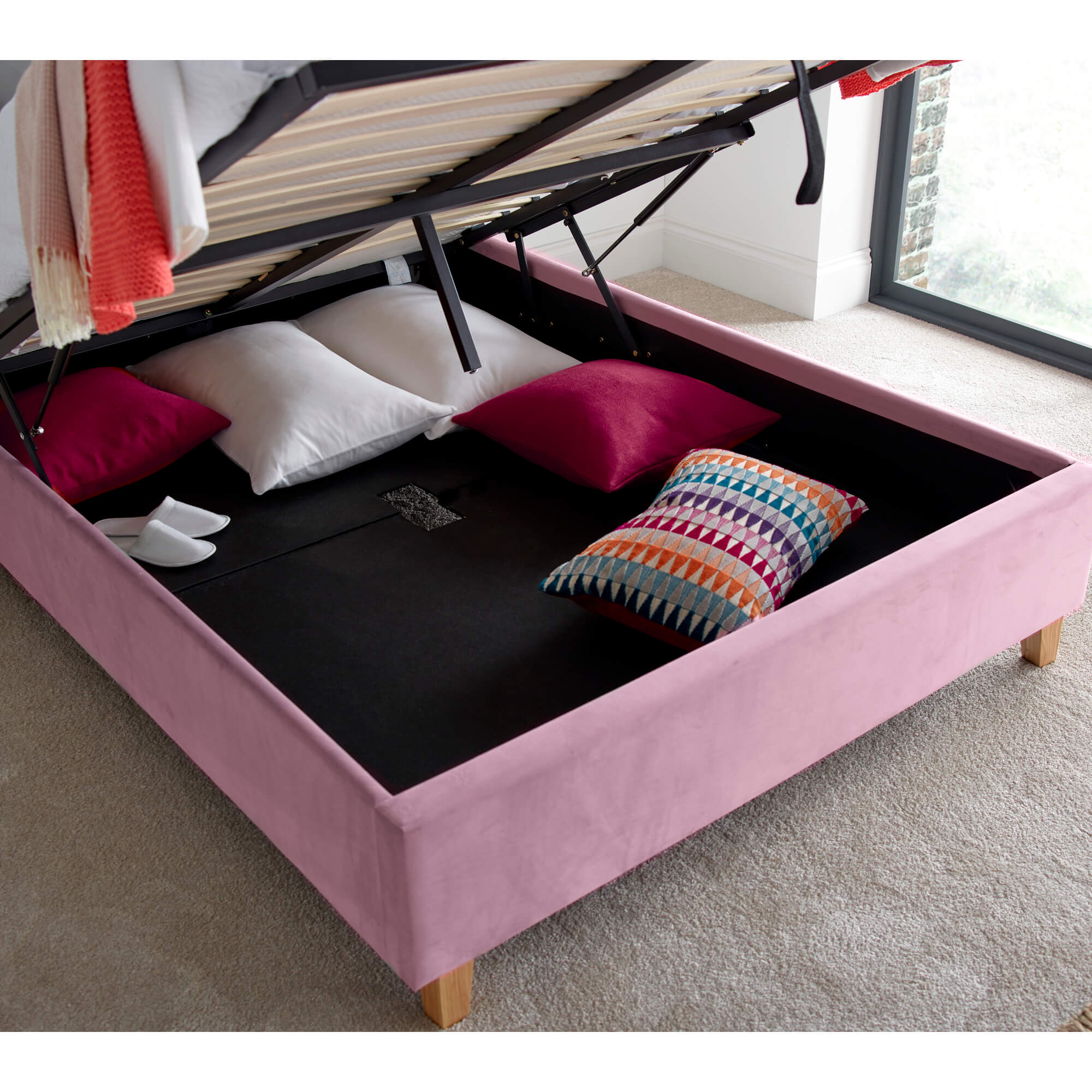Kingham Velvet Ottoman Bed - Image 20