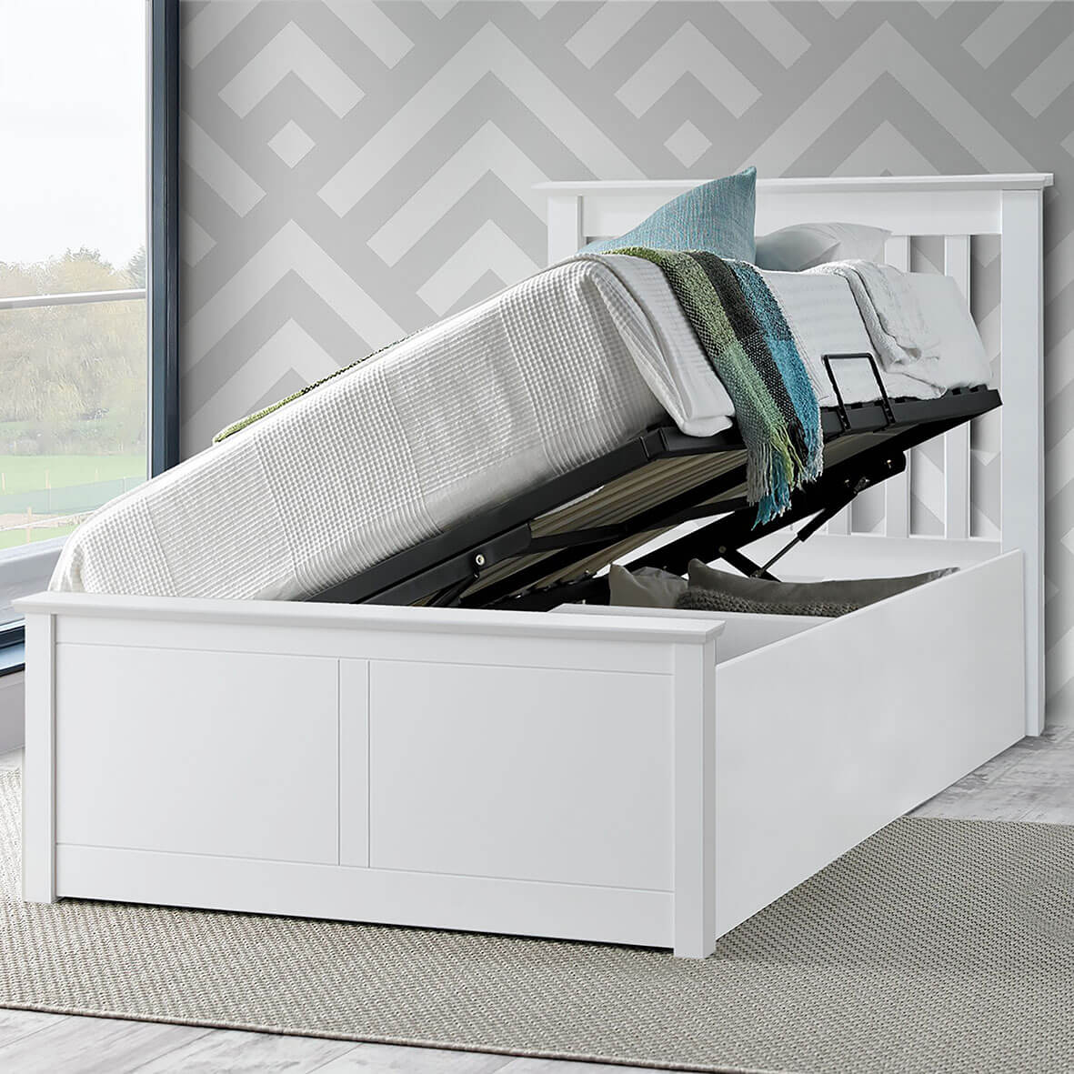 Francis Wooden Ottoman Bed - Image 2
