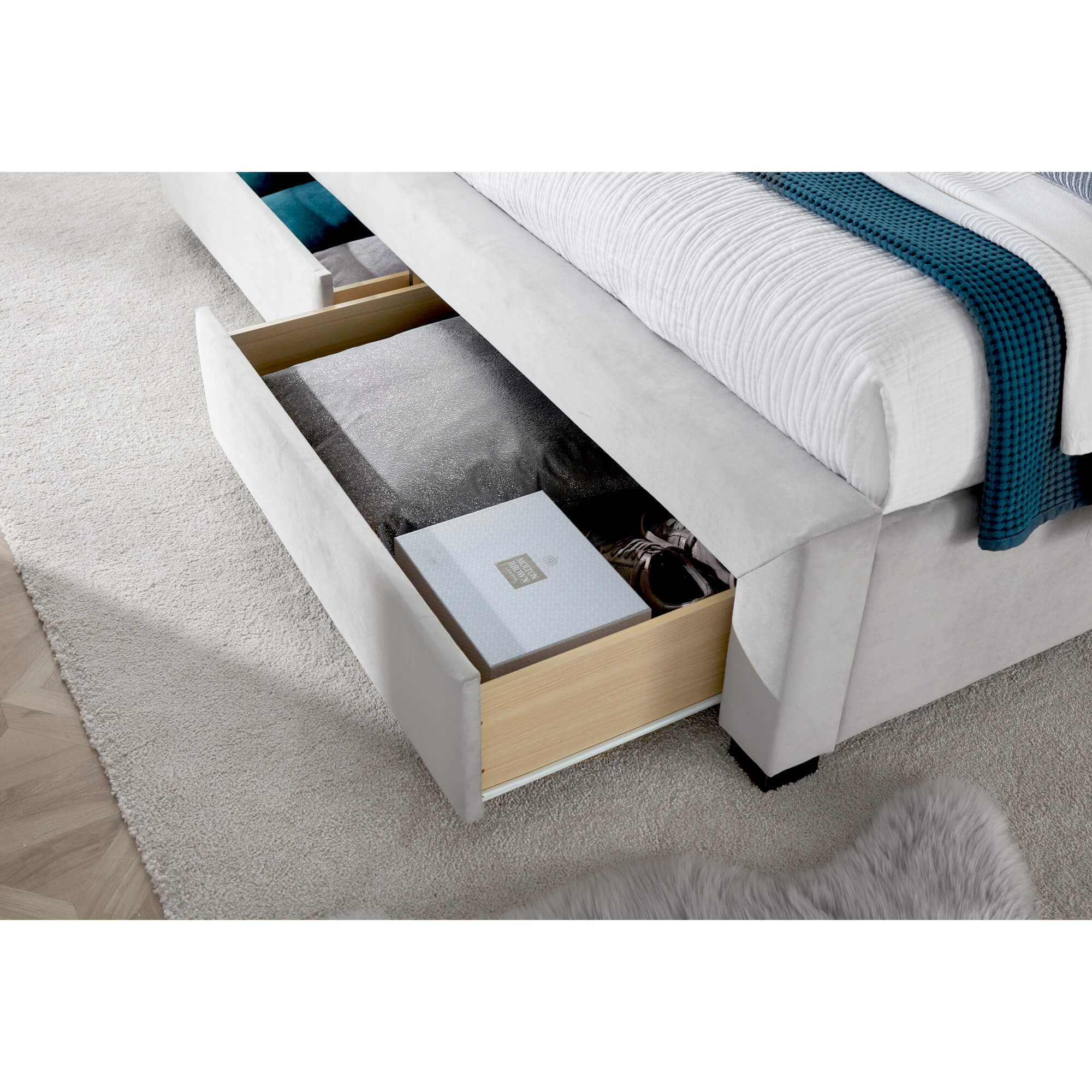 Newton Velvet 4 Drawer Storage - Image 4
