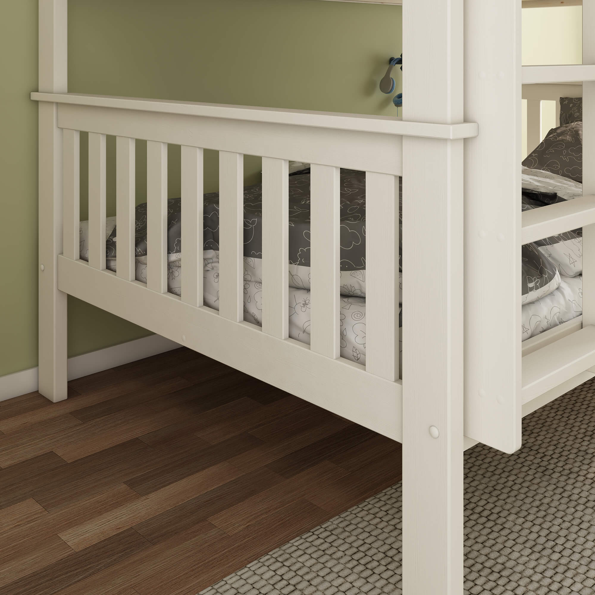 Oslo White Quadruple Bunk Bed - Image 3