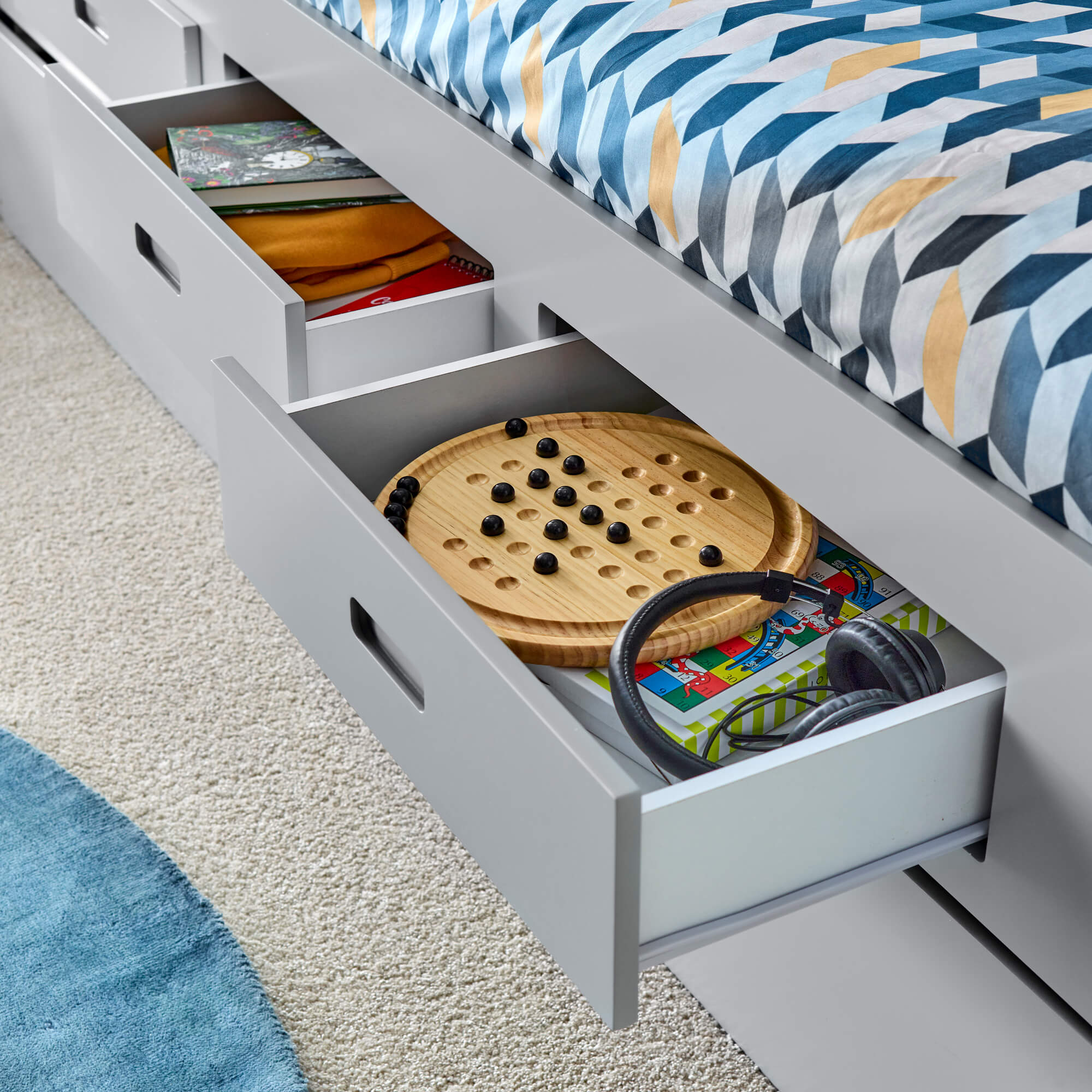 Veera Grey Trundle Only