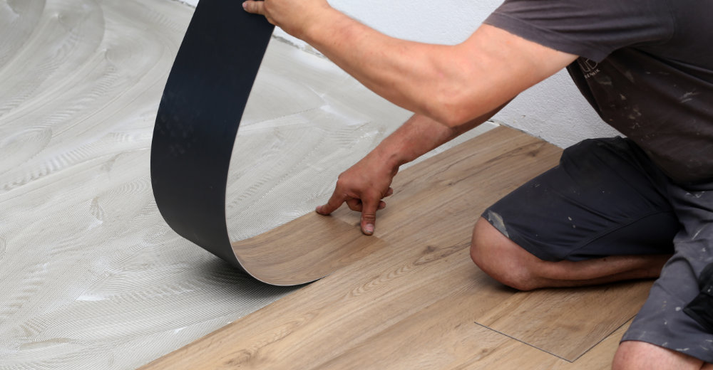 professional floorlayers for a vinyl flooring installation