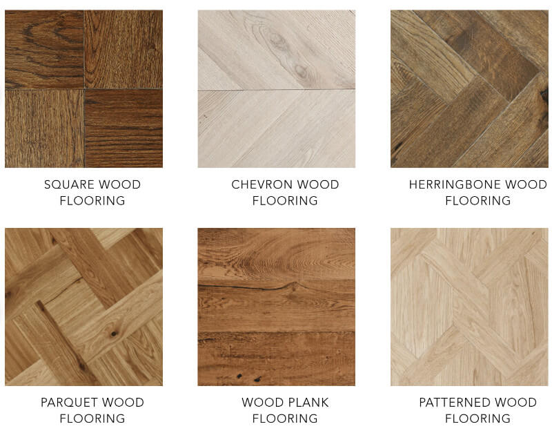 a collection of different wood flooring