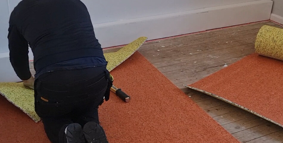 Completing a carpet installation