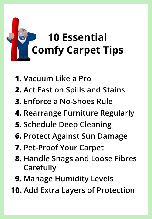 Ten essential cosy carpet-tips