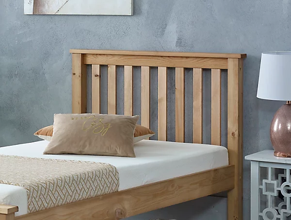 4'6" Double, Dorset Bed Frame , Solid Brazilian Pine wood, Waxed - Image 6