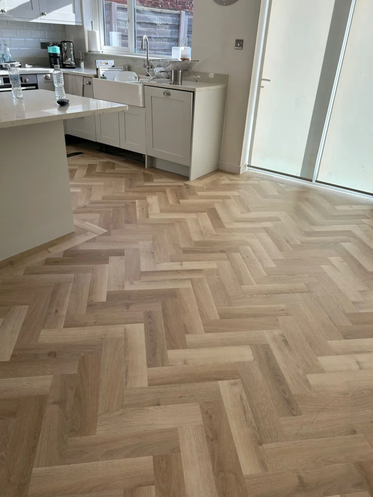 wood-effect LVT kitchen floor UK